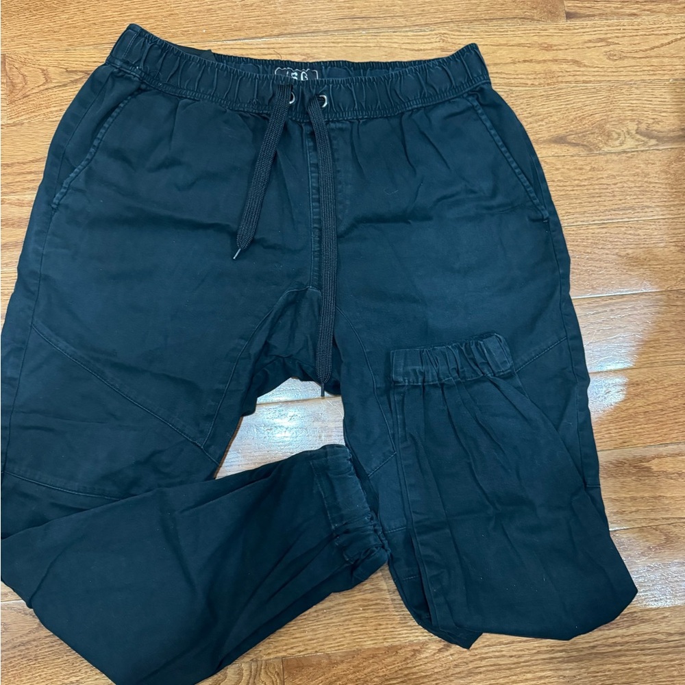 Champs Black Sweatpants with Elastic Waistband and Drawstring